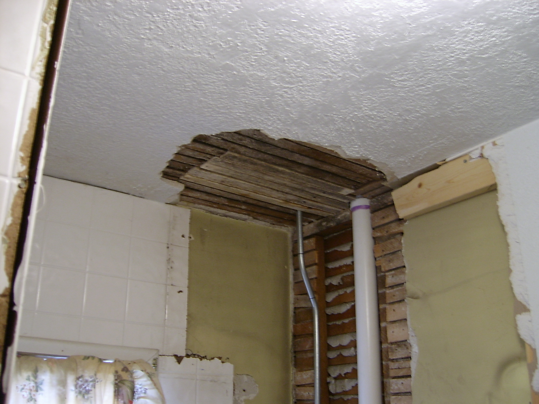 Bathroom – Plumbing – Wall Repair - Our Old Victorian Plumbing And Electrical In Same Wall Cavity
